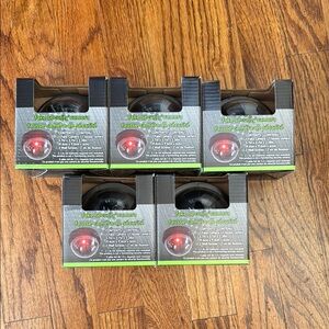 Set of 5 Fake Dummy Security Cameras with Red LED